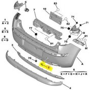 Resim Citroen C4 Arka Tampon Çeki Kapak 2004-2011 7414jz Mga941790 1.6, 1.4, 1.6 Hdı 
