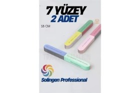 Resim Motto Ticaret Mey Ithalat® 7 Yüzeyli Tırnak Törpü ve Parlatma Blok Sünger Solingen Professional 