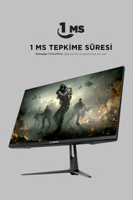 Resim Rampage Cyclops CY25R240 25" 1 MS 240 Hz FreeSync BOE Full HD HDR VA LED Monitörü 