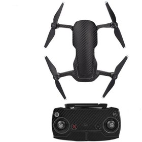 Resim Profisher Dji Mavic Air Için Siyah Karbon Grain Su Geçirmez Pvc Cilt Çıkartma Seti 