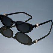 Resim Unisex Retro Küçük Oval Gözlükler - Klasik Siyah Çerçeveli, Günlük ve Resmi Kullanım için Kadın & Erkek - Minimalist Vintage Tarz, Dayanıklı Yapı, Şık Görünüm 