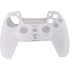 Resim Playstation 5 / Ps5 Kontrol Cihazı Kabuğu İçin Silikon Kılıf Beyaz 