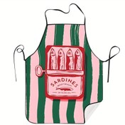 Resim Vintage Sardines Desenli Mutfak Örtüsü - Zeytinyağı ve Yabani Yakalanan Sardine Baskılı Yaratıcı Tasarım, Dayanıklı Dokuma Kumaş, Pişirme ve Fırınlama Tutkunları İçin İdeal, Fırınlama Aksesuarı|Vintage Mutfak Örtüsü|Dayanıklı Kumaş Örtü 
