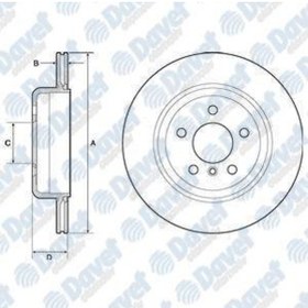 Resim Fren Dıskı Arka 5d 330mm F10 F11 10- Boyalı 