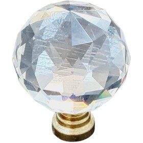 Resim Kristal Sarı Ayak 40 mm Kulp ( 5 ADET ) 