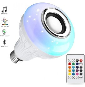 Resim Pileli Store Bluetooth Hoparlör Akıllı LED Ampul Lamba (4887) 