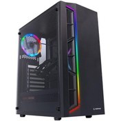 Resim NcK Vıctory 600W 80 Plus Bronze Temper Camlı 12CM Rgb Fan+Led Şertli Gaming Oyuncu Kasası 