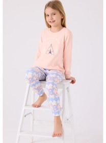 Resim Arnetta Kız Çocuk Pembe Pijama Takımı 5274-45473 Pembe 