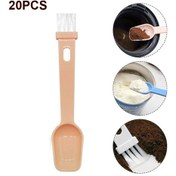 Resim Ölçekli 20 Adet Kahve Çekirdeği Değirmeni Temizleme Fırçası Pembe white Hair 