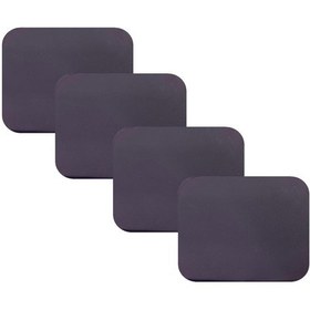 Resim Knsz oturma minderi 4 lü mazlum mor suni deri tel sandalyesi oturma yeri için 