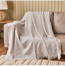 Resim Soft Bety Koltuk Örtüsü - Gri - 130x170 Cm Çok Renkli 