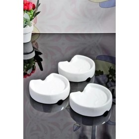 Resim Tiesa Home Porselen Süt Taşı Taşırmaz 3'lü 