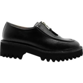 Resim Poletto Deri Sıyah Loafer Düz 780 14 