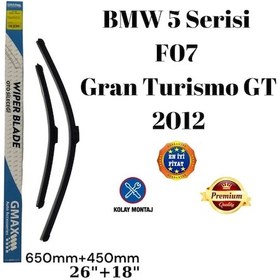 Resim Bmw 5 Serisi F07 Gran Turismo Gt 2012 Uyumlu 26"+18" İnç Araca Özel Ön Cam Silecek Süpürgesi Takımı 650+450mm 