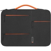 Resim Ximistore9 Siyah İş Laptop Çantası - Su Geçirmez, Pu Kollü, 13/14/15 İnç Çalışma Kullanıma Uygun Laptop Çantası 