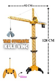 Resim Tıfıl Toys Dev Boy Uzaktan Kumandalı Oyuncak Kule Vinç 128 CM 