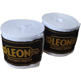 Resim Kogam Leon Elastik Boks, Kick Boks Ve Muay Thai Bandajı 3,5 Metre Beyaz 