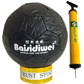 Resim Baisidiwei Futbol Topu 286 Siyah No:5 + Pompa Siyah 