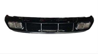 Resim Mercedes W176 16-18 A45 Uyumlu AMG Difüzör Silver Egzoz 