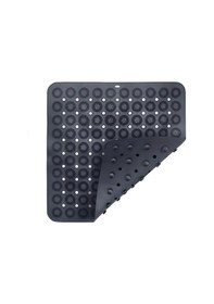 Resim Kare Vantuzlu Banyo Kaydırmaz Paspas- Tırtıklı Ayak Duş Matı Silikon Masaj Pedi Renkli 