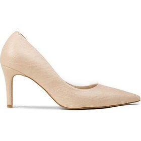 Resim Deery Kadın Bej Stiletto Topuklu Ayakkabı - Rd005zbejm01 Bej 