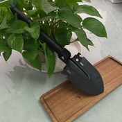 Resim Çok Fonksiyonlu Taşınabilir Bahçe Küreği Aleti - Testere, Tornavida, Kurşunçık ve Pusula ile Dayanıklı Plastik/Metal Yapı - Kamp, Plaj, Balıkçılık, Bahçecilik & Dış Mekan Maceraları için Kompakt Acil Çok Amaçlı Araç, Ergonomik Sap Tasarımı, Sağlam Yapı 