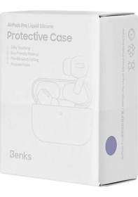 Resim Apple Uyumlu AirPods Pro Kılıf Benks Liquid Silikon ZORE-218554 Siyah 