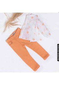 Resim Kız Bluz 1-5 Yaş 828 Kblz09038 Somon Çok Renkli 