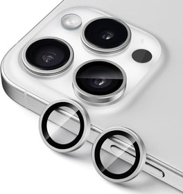 Resim Coverzone iPhone 16 Pro Max ile uyumlu Görüş Açısını Bozmayan Yüksek çözünürlüklü dizayn CL-07 Premium Advice Safir Kamera Lens Koruma Titanyum-Gri 