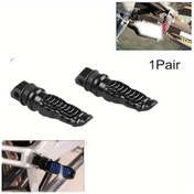 Resim Hightower Siyah 2li 8mm Ayarlanabilir Motor Yolcu Ayaklıkları Alüminyum Dayanıklı 