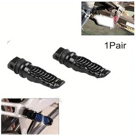 Resim Hightower Siyah 2li 8mm Ayarlanabilir Motor Yolcu Ayaklıkları Alüminyum Dayanıklı 