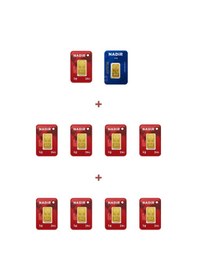 Resim Nadir Gold 24 Ayar 11,5 Gram Külçe Altın 1 Adet 2,5 Gram Külçe Altın + 9 Adet 1 Gram Külçe Altın 