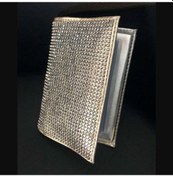 Resim Gümüş Taşlı Parlak Ruhsat Kılıfı 