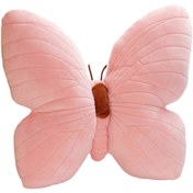 Resim Butterfly Pillow Throwing Pad Short Plushes Cushions Cute Girl Toy for Bedroom Sofa Home Decoration Home Cushions Pink 