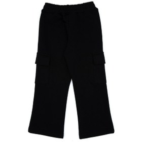 Resim U.S. Polo Assn. Kız Çocuk Siyah Cep Detaylı Parlak Baskılı Eşofman Altı 50316892-VR046 
