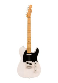 Resim Squier 0374030501 Classic Vibe '50s Telecaster Elektro Gitar White Blonde Akçaağaç Klavye Beyaz Yarı Saydam Cila Ve Pirinç Saddle 