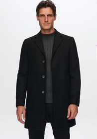 Resim Ds Damat Regular Fit Bej Hakim Yaka Kaşe Kaban 