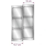 Resim Mutfak Çekmece Içi Modüler Iki Bölmeli Kaşıklık 16CMX48CM(BOYDAN 4cm Kesilebilir) 