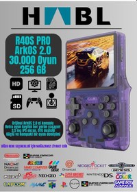 Resim R40s Pro Retro Oyun Konsolu El Atarisi Arkos 2.0 İşletim Sistemi 