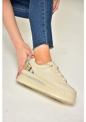 Resim Fox Shoes T380527709 Bej Kalın Tabanlı Kadın Spor Ayakkabı Sneakers Bej 
