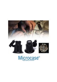 Resim Microcase Saatçi Tamirci Göz Büyüteci 20X Işıklı Siyah - Al2450 