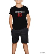 Resim Eminem Everybody From The 313 Siyah Çocuk Tişört Siyah 