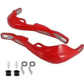 Resim Pazly Jfg Racing Kırmızı Motosiklet El Koruması Atv Off-road Motocross Enduro Motosiklet 