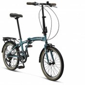 Resim Ümit Cunda Folding 20 Jant Katlanır Şehir Bisikleti - Petrol Mavi Gold 