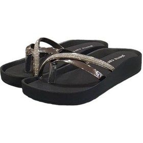 Resim Pierre Cardin Anatomik Taban Taşlı Parmak Arası Bayan Terlik 001 