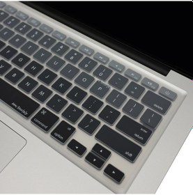 Resim Apple Uyumlu MacBook Air Pro Klavye Koruyucu Us-abd İngilizce Ombre Eski Usb'li Model 2008-2017 İle Siyah Gri 