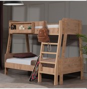 Resim Setay Mobilya 90x200 Trend 2'li Geniş Ranza - Ceviz 