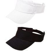 Resim Unisex Spor Güneş Şapkası, Yazlık Uv Korumalı Ayarlanabilir Güneşlik Şapka, Hafif Ve Konforlu, 2'li Paket, Outdoor Ve Günlük Kullanım İçin Siyah 