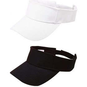 Resim Unisex Spor Güneş Şapkası, Yazlık Uv Korumalı Ayarlanabilir Güneşlik Şapka, Hafif Ve Konforlu, 2'li Paket, Outdoor Ve Günlük Kullanım İçin Siyah 