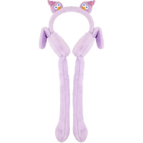 Resim Eklips Lila Figürlü Çocuk Peluş Kulaklık - Gratis 